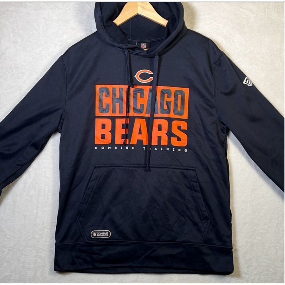 New Era Men's Chicago Bears Combine Offside Navy‎ Hoodie Men Medium NWT